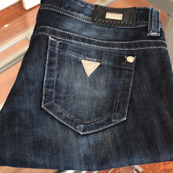 Guess premium daredevil bootcut. Deep indigo wash. Very dressy. - Picture 7 of 16